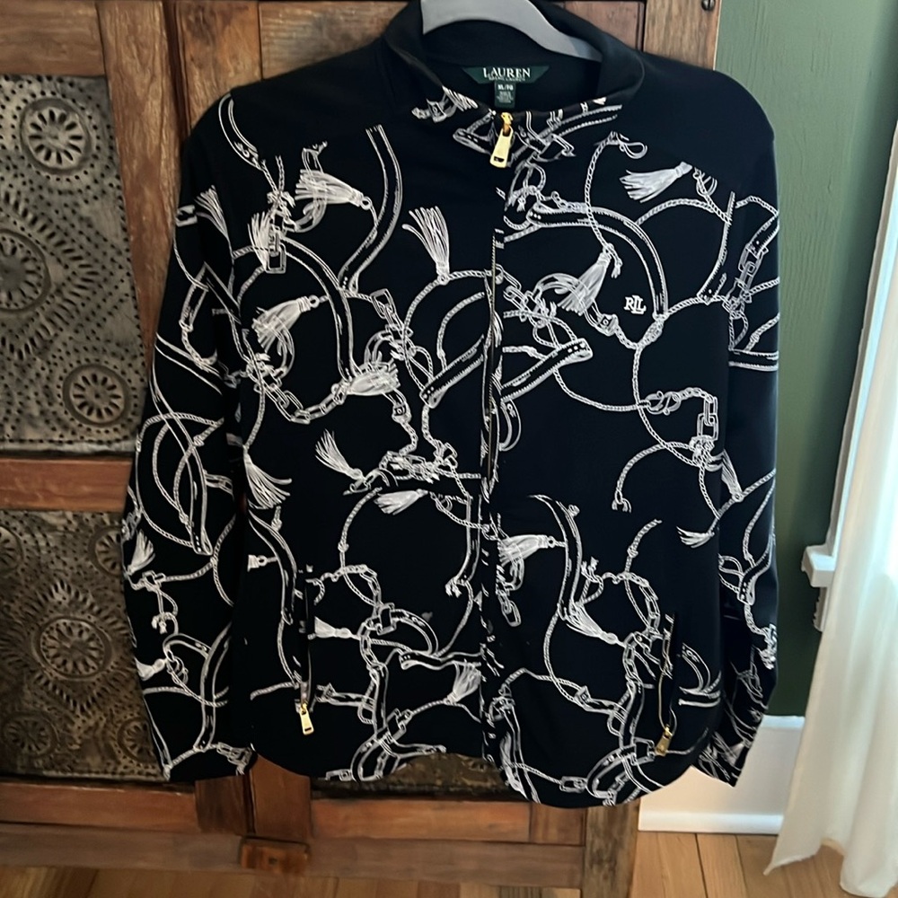 Lauren Ralph Lauren zipper front cardigan